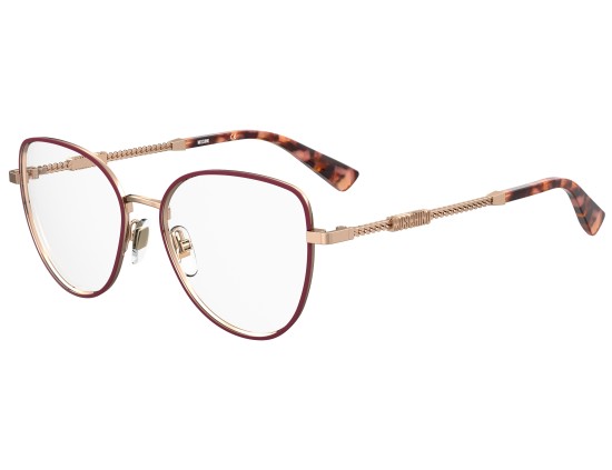 MOSCHINO MOS601 YK9 BURGUNDY COPPER GOLD