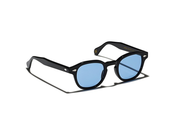 MOSCOT LEMTOSH SUN BASE 2  BLACK CELEBRITY BLUE 2